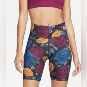 NIKE Women’s One Dri-FIT Icon Clash Mid-Rise Printed Training Shorts XXL NWT